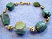 Unakite Nugget Bracelet
